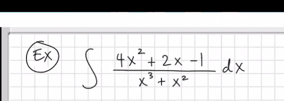 4x+2x -1 dx
2
EX
3.
X° + x²
