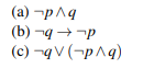 (2) Tp Ag
(b) τg →τρ
(c) «qV(¬p^g)