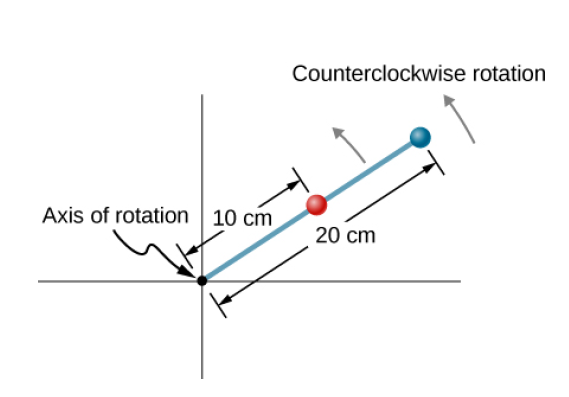 Counterclockwise rotation
Axis of rotation
10 cm
20 cm
