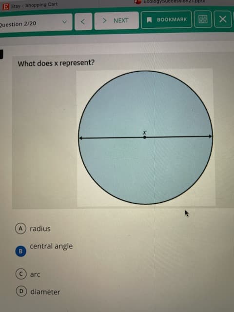What does x represent?
