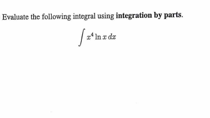 Evaluate the following integral using integration by parts.
[xªn
x In x dx