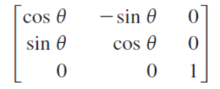 cos e
- sin 0
sin 0
cos O
1
