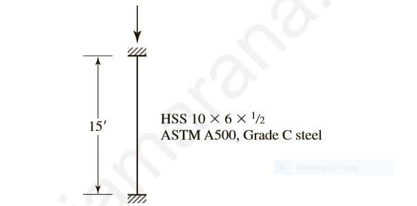 rana
15'
HSS 10 x 6 x 2
ASTM A500, Grade C steel
Fectangular Sup
平
