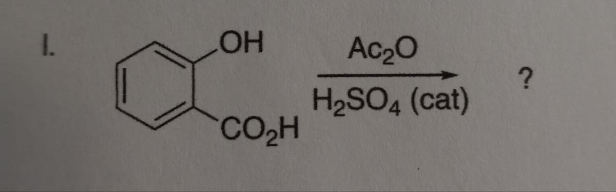 ОН
со н
Ас2O
H₂SO4 (cat)
?