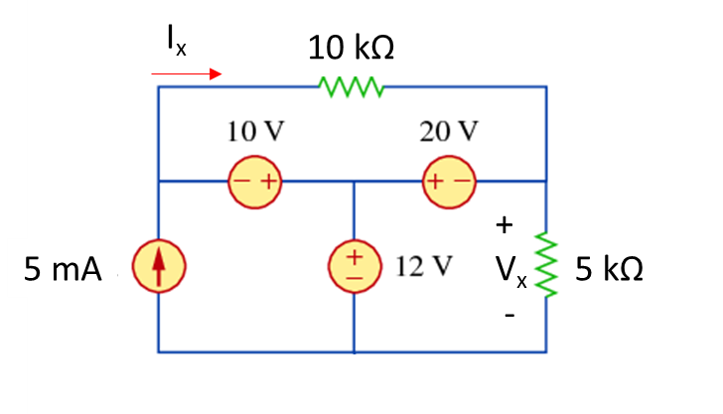 5 mA
10 V
+)
10 ΚΩ
ww
(+1
20 V
+
12 V
+
Vx
V. ξ 5 ΚΩ
.