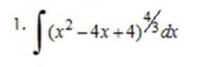 1.
(x² – 4x +4)
