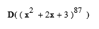 D((x + 2x + 3 ,87 )
