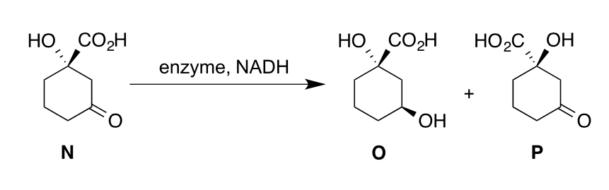 НО СОН
НО СОН
HO2C OH
enzyme, NADH
+
HO,
O.
N
