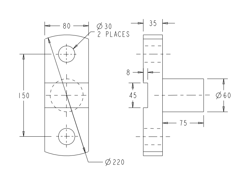 35
Ø 30
2 PLACES
80
8
150
45
Ø 60
-
-
75
Ø 220
|
