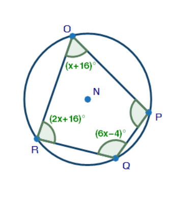 R
(x+16)
(2x+16)⁰
N
(6x-4)°
Q
P