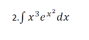 2.fx³ ex² dx