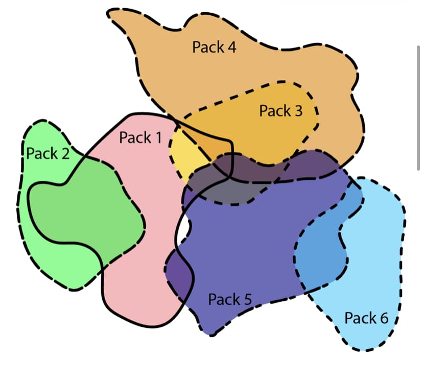 Pack 4
Pack 3 1
Pack 1
!Pack 2
Pack 5
Pack 6 i
