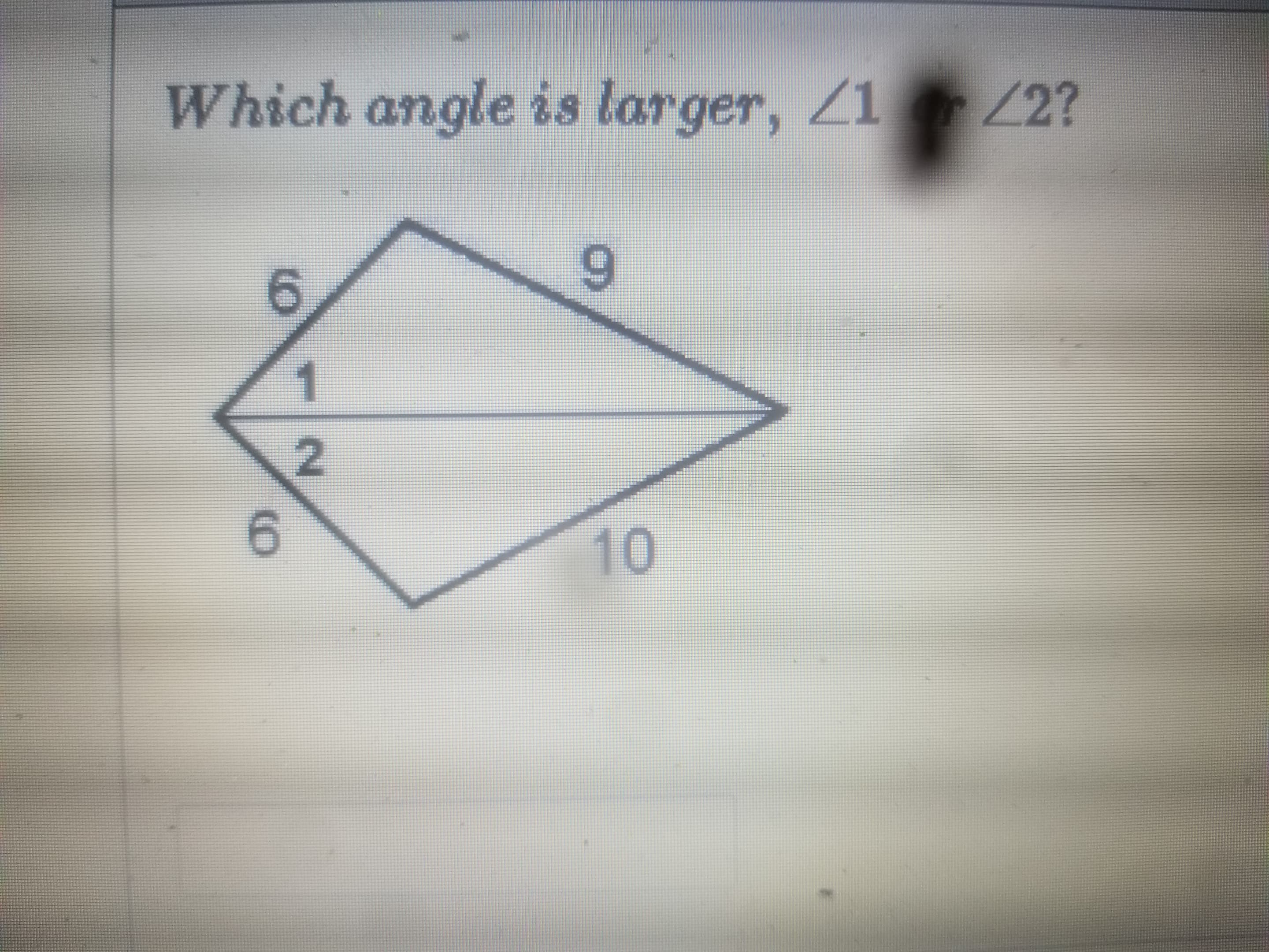 Which angle is larger, Z1 2?
