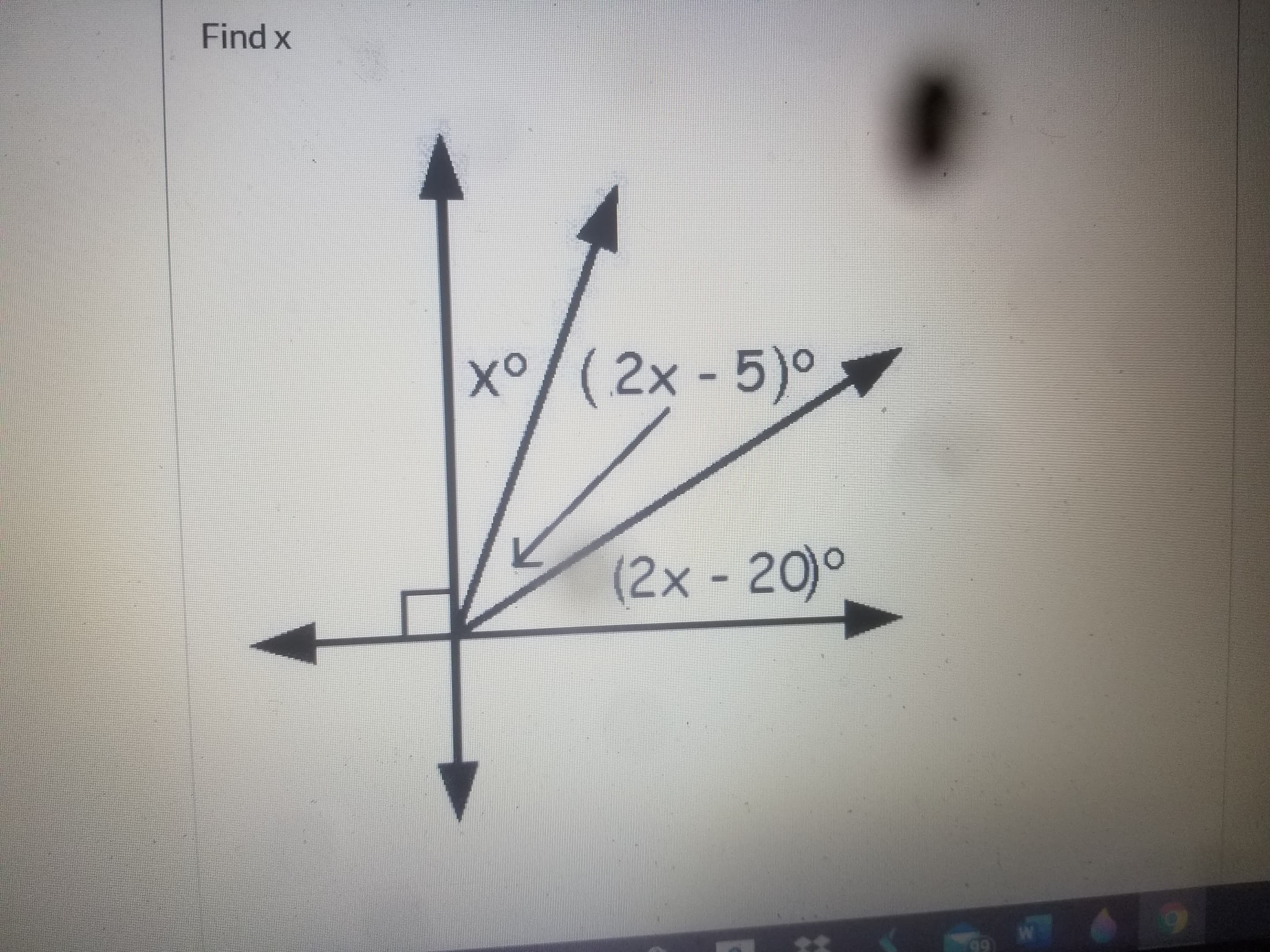 xo/
(2x-5)9
(2x - 20)°
