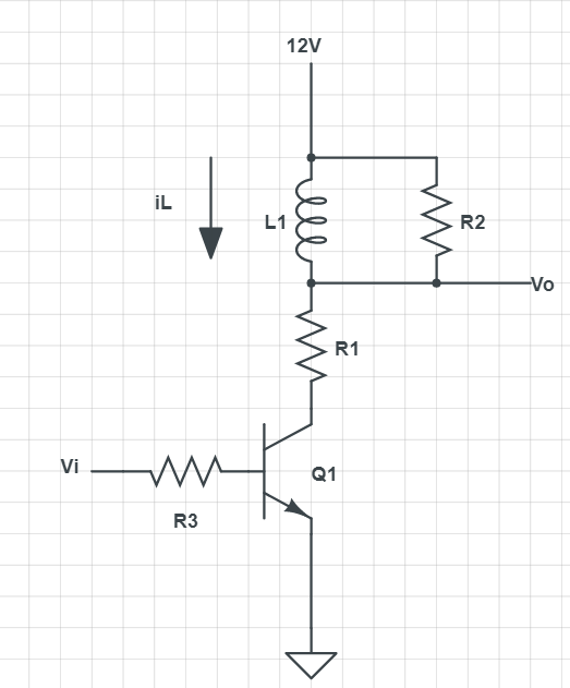 12V
IL
L1
R2
-Vo
R1
Vi
Q1
R3
lbt
