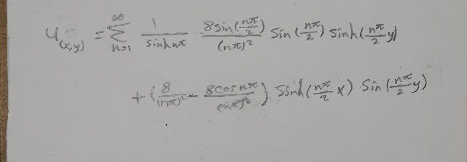 Sinhn
Sin
(na)?
+(,
gcornx Sinh ( x) Sin ( ny)
4.
