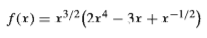f(x) = r³/2(2r* – 3r +r-/2)
