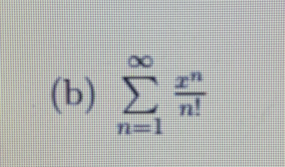 (b) #
n=1
(0)
