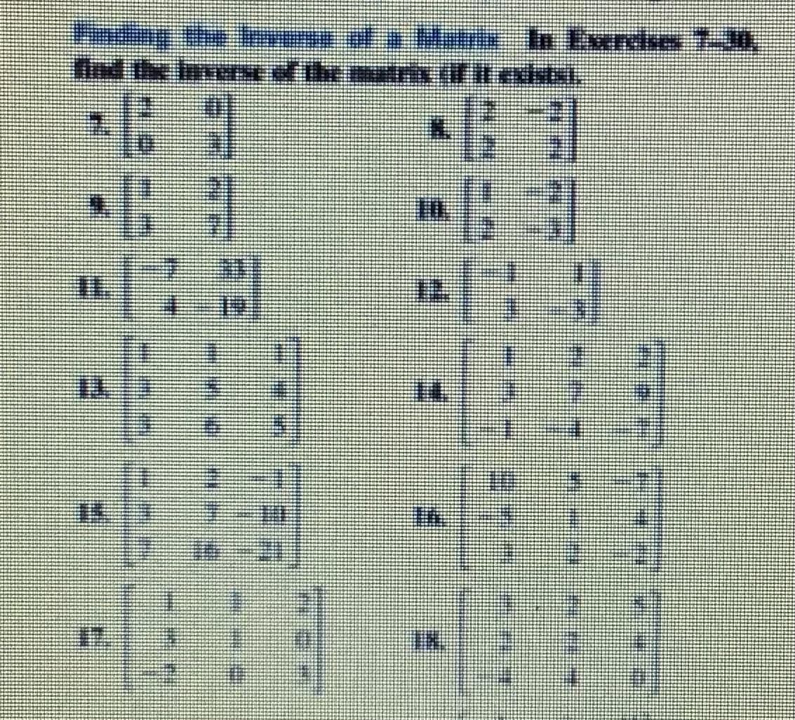 hing the es of a Mutr In Exreises 7-30,
Ind the IverNd the
stris tif It exdstxl,
7.
