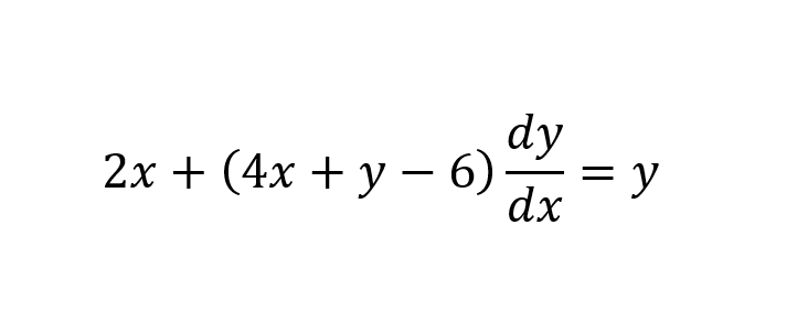 dy
2х + (4х + у — 6)-
dx
