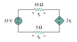 10Ω
www
35 V
5Ω
+ V,
