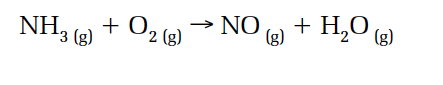 + 02 (g)
NO
(g)
+ H,0 (g)
NH3 (g)
