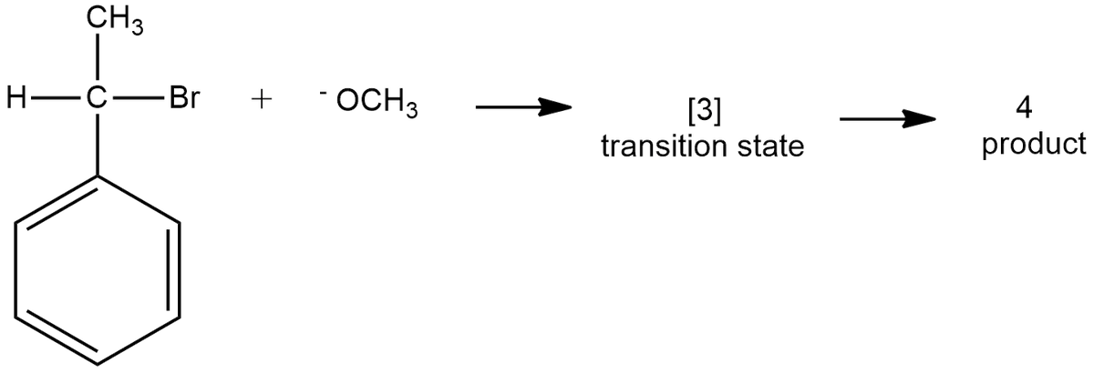 CH3
Н—с—Вr
- OCH3
4
[3]
transition state
product
