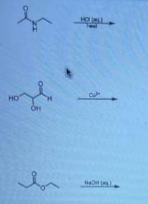 HCI a)
heel
C
HO
H.
NaOH ()
