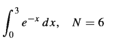 3
-* dx, N = 6
