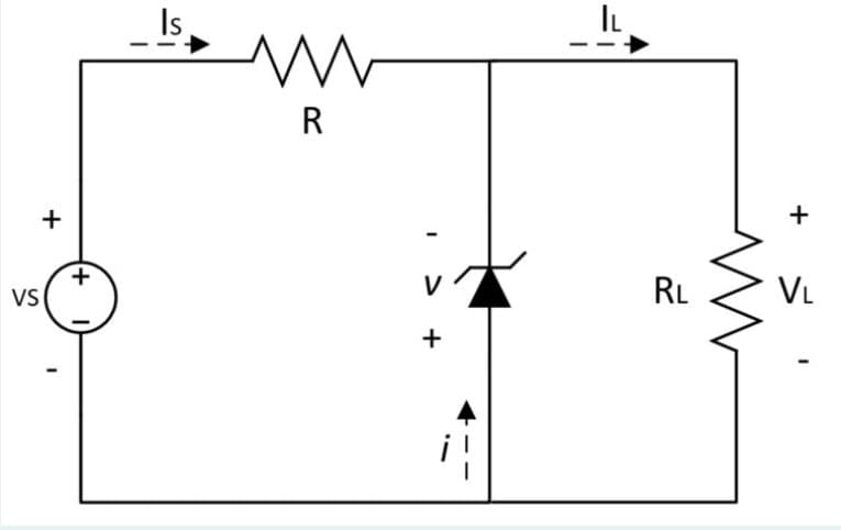 Is
IL
R
+
VS
V
RL
VL
+
+
