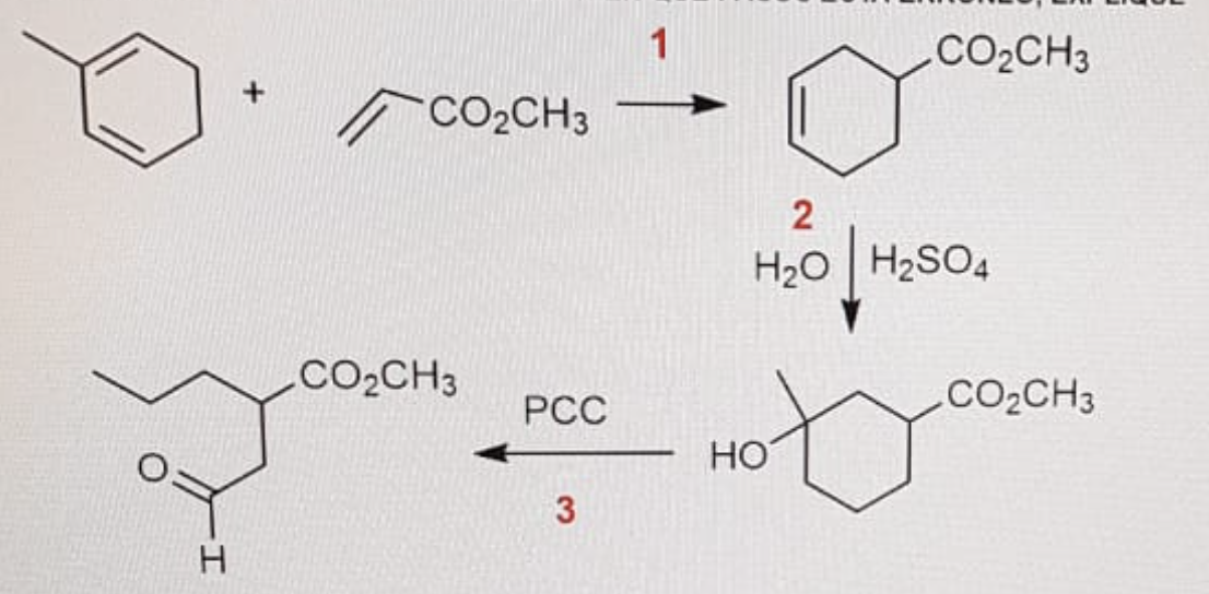 1
.CO2CH
CO2CH3
H20 | H2SO4
