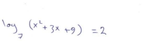 loy
(x*+3× +9) =2
