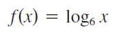 f(x) = log, x

