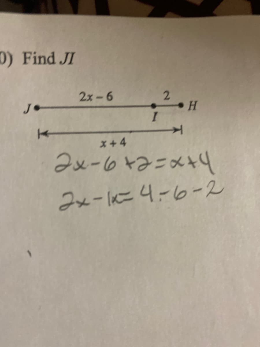 D) Find JI
2x-6
J•
x+ 4
2x-63ニメ44
2ォーに4-6-2

