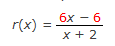 бх — 6
r(x)
x + 2
