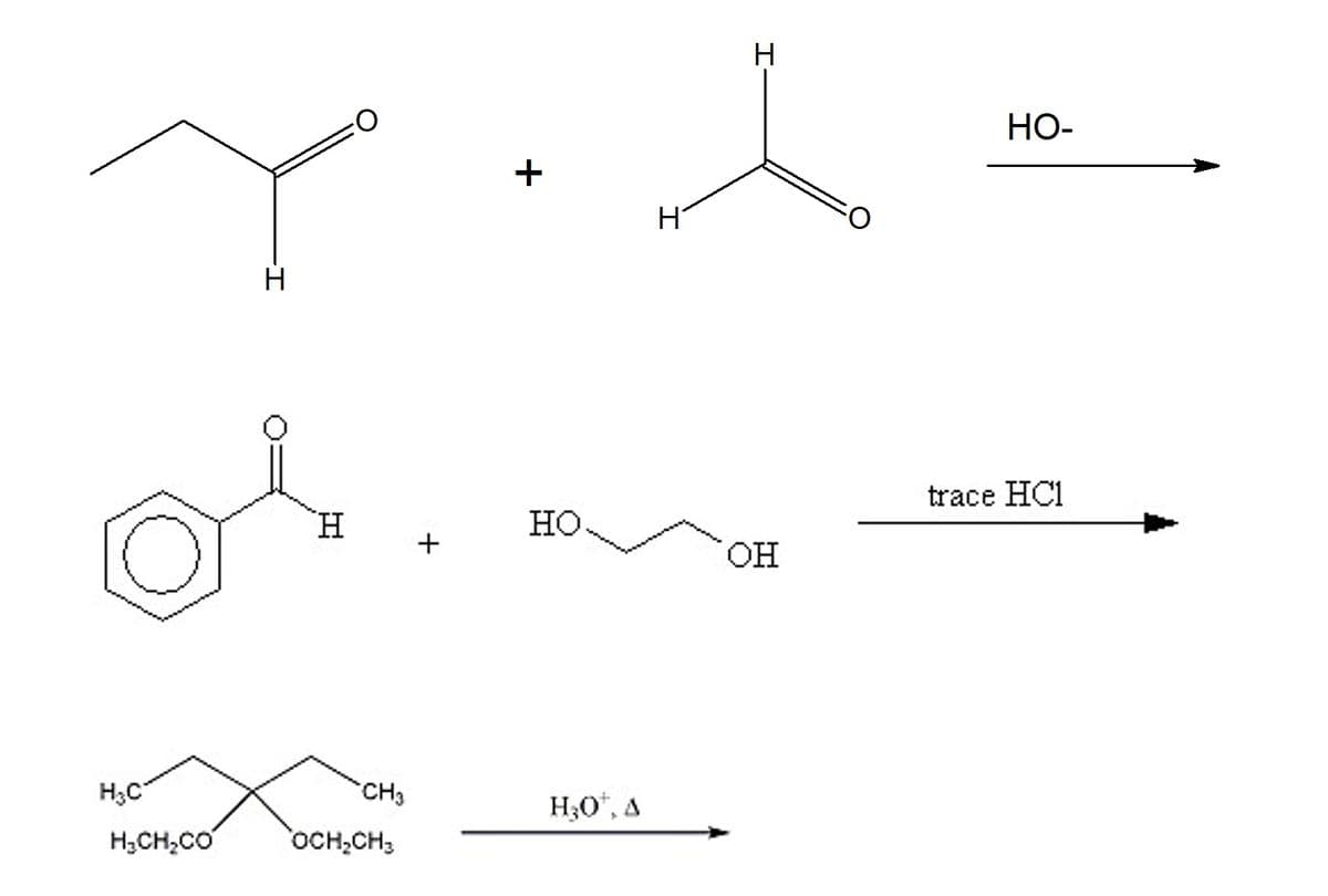 НО-
+
trace HC1
H.
но
+
HO.
H3C
CH3
H;0", A
H;CH,CO
OCH,CH;
