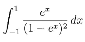 et
d.x
-1 (1 – e")2
