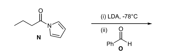 N
N
(i) LDA, -78°C
(ii)
Ph
H
