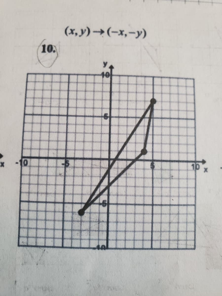 (x, y)→(-x,-y)
10
10
10
