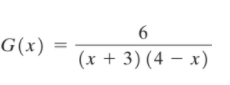 G(x)
(x + 3) (4 – x)
