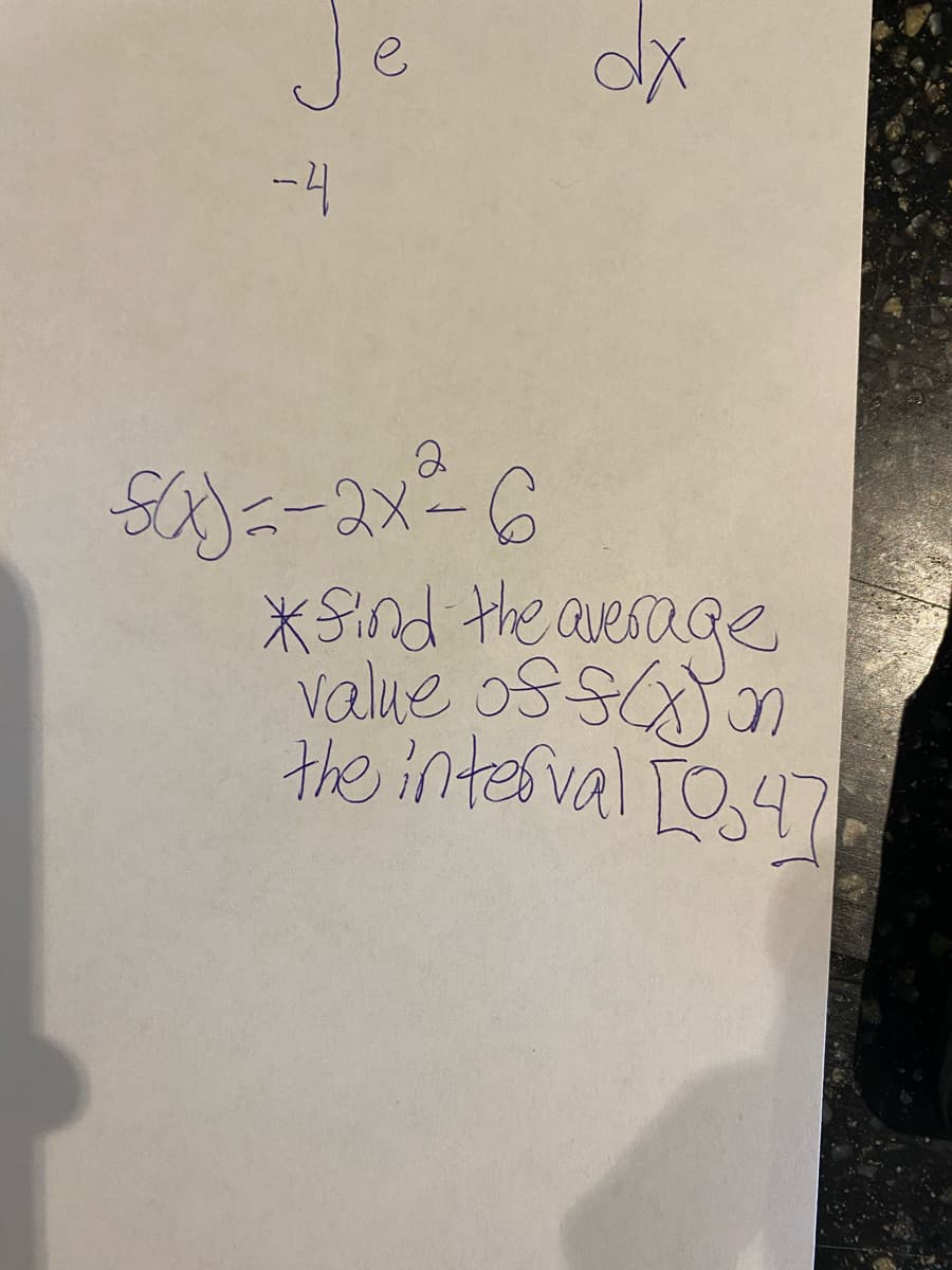 Je
-4
XSind the average
value oSSn
the interval TO,47
