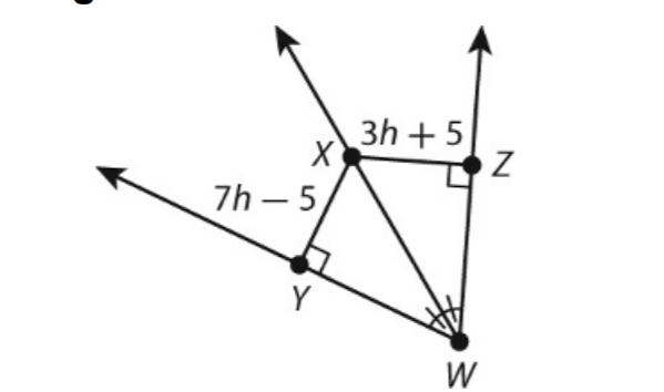 3h +5
7h – 5
W
