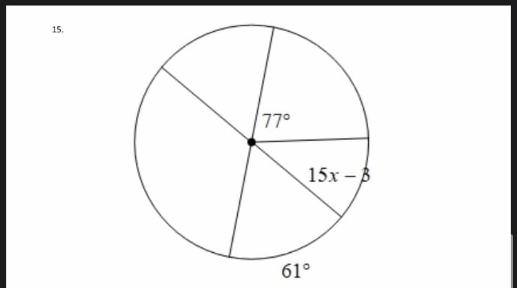 15.
77°
15х - В
61°
