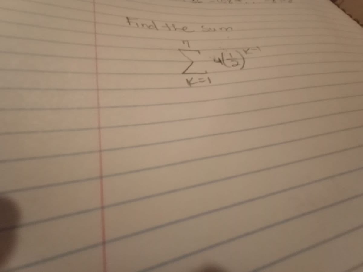 Find the Sum
K=1
