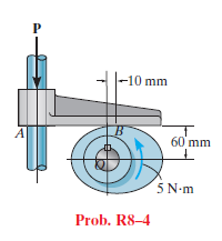 |-10 mm
60' mm
5 N-m
Prob. R8-4
