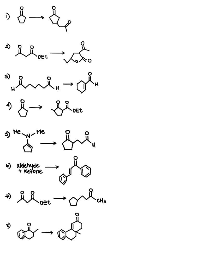 DEt
3)
H.
OEt
Me
Me
) aldehyde
+ Ketone
DEt
CH3
