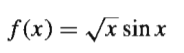 f(x) = Jx sin x
