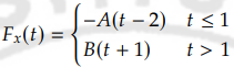 Fx(t) =
-A(t-2)
B(t+1)
t ≤1
t> 1