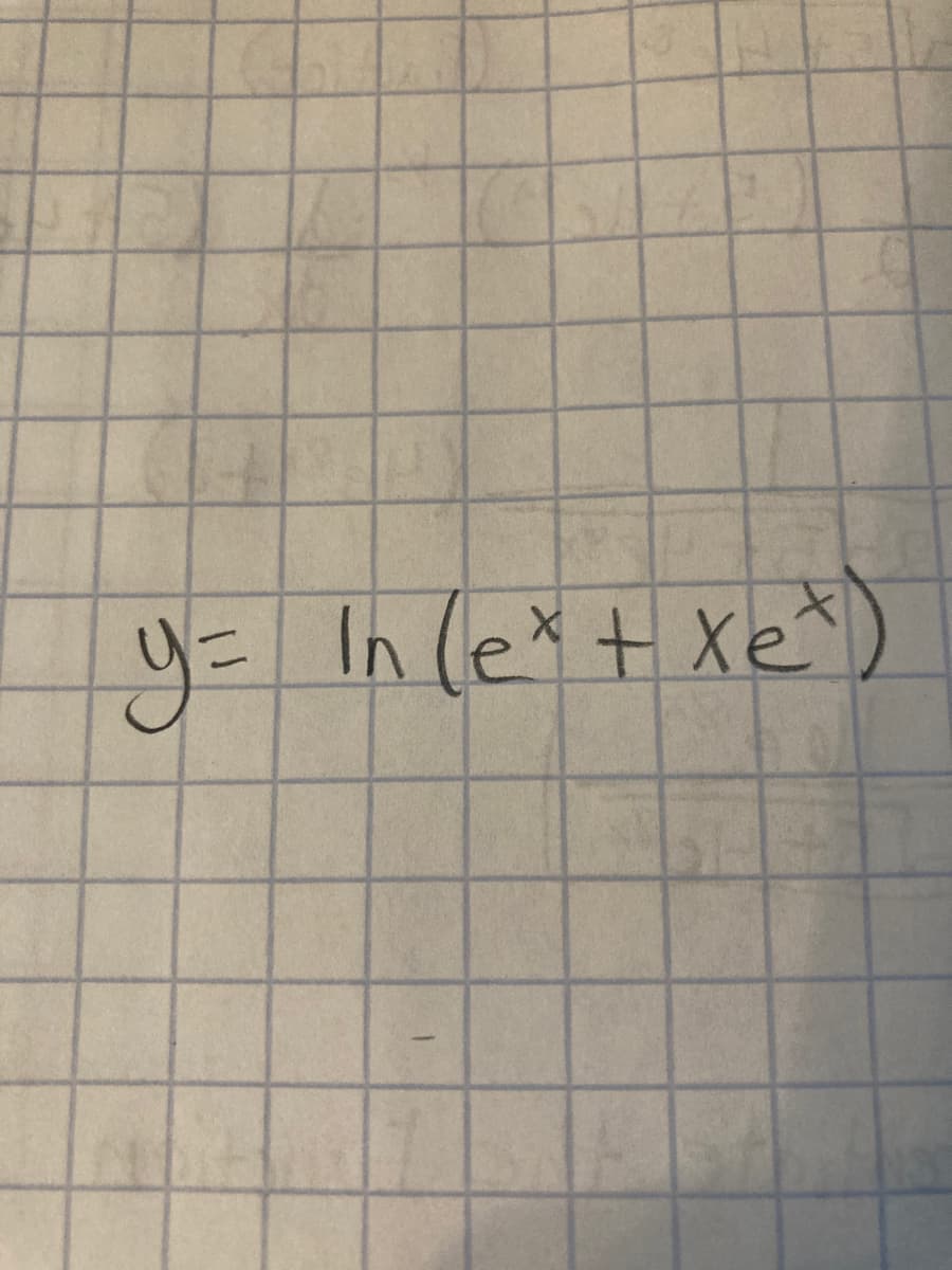 y= In (ex+ xe)
