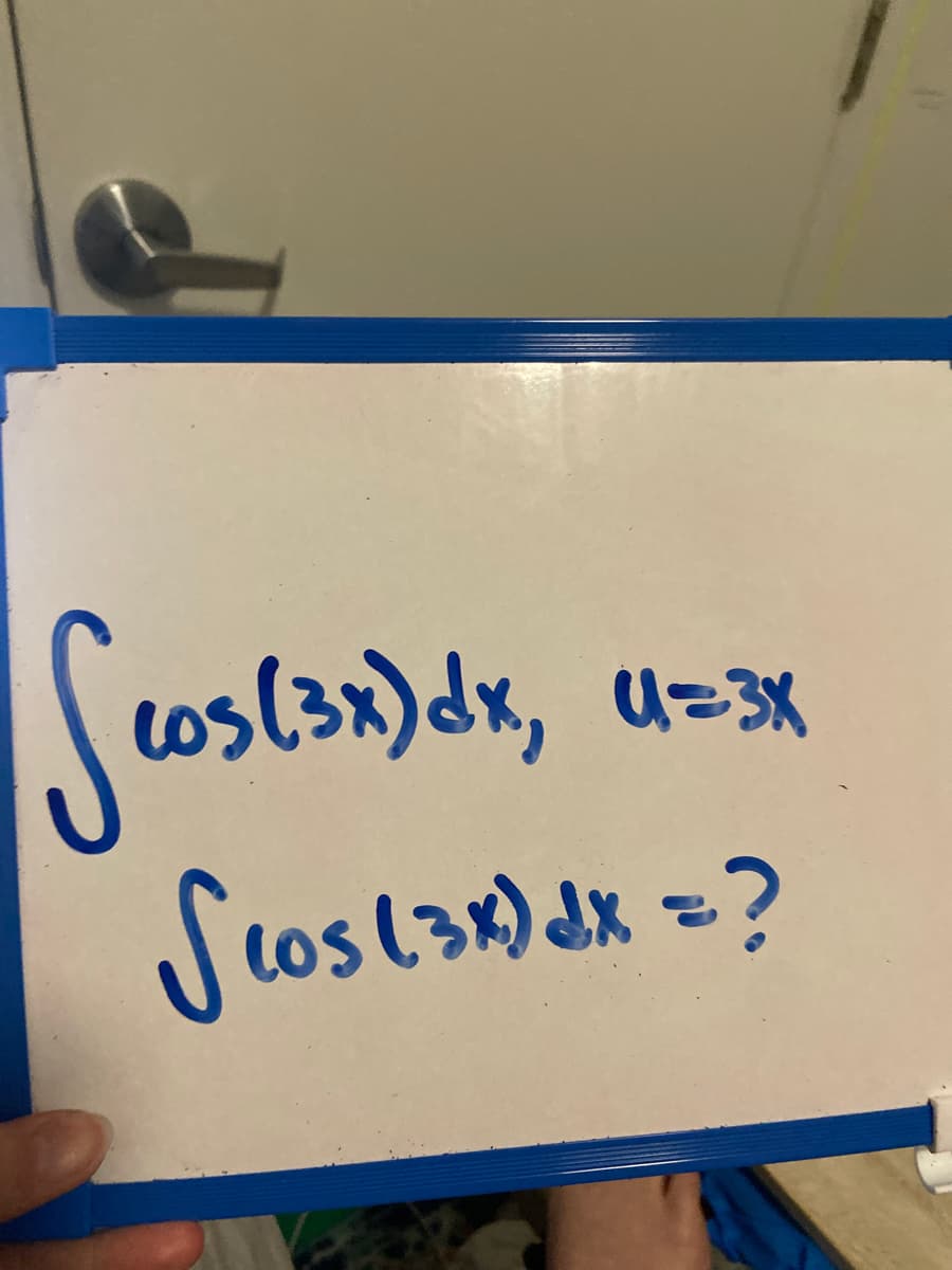 s(3x)dx, u=3X
tosl3x) dx =?
